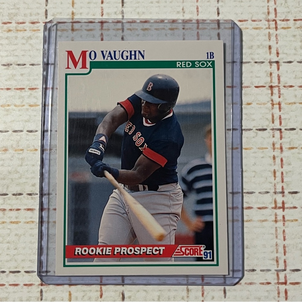 1991 ⚾️ Mo Vaughn Score MLB Baseball Sports Trading Card #750 - Rookie Prospect